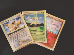 Eevee 80/111- Leafeon 7/111 - Sylveon 72/111 Pokemon Card Bundle - Image 1