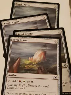 x4 Savai Crystal x4 Ikoria Lair Of Behemoths Mtg Card Mint Condition - Image 1