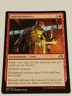 Spiteful Motives Shadows over Innistrad Mtg Card Mint Condition - Image 1