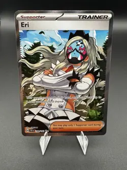 Pokemon TCG Temporal Forces Eri Full Art Trainer Holo Ultra Rare Card 199/162 - Image 1