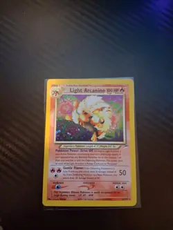 Pokemon TCG Light Arcanine Neo Destiny Holo Card 12/105 Unlimited Rare - Image 2