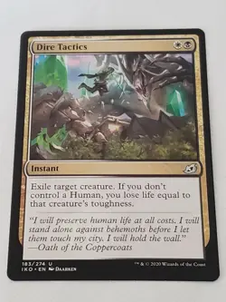 Dire Tactics Ikoria lair Of Behemoths Mtg Card Mint Condition - Image 1