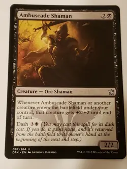 Ambuscade Shaman Dragons Of Tarkir Mtg Card Mint Condition - Image 1