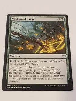Vastwood Surge Zendikar Rising Mtg Card Mint Condition - Image 1