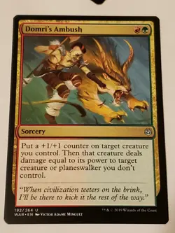 Domri's Ambush War Of The Spark Mtg Card Mint Condition - Image 1