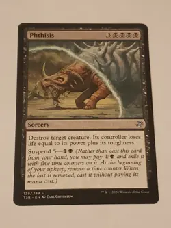 Phthisis time Spiral: Remastered uncommon mtg Card NM Condition - Image 1