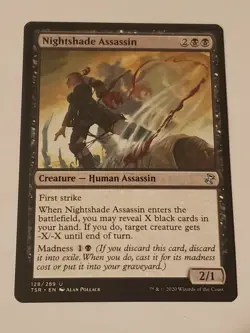 Nightshade assasin Time Spiral: Remastered uncommon mtg Card NM Condition - Image 1