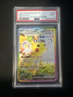 Pokemon TCG Pikachu EX 238/191 PSA 9 Special Illustration Rare Surging Sparks - Image 1