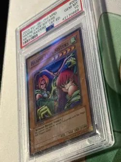 2002 YU-GI-OH! MRD-METAL RAIDERS #009 HARPIE LADY SISTERS 1ST ED. PSA 10 - Image 3