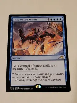 MTG Invoke the Winds Kamigawa: Neon Dynasty 058/302 Regular Rare - Image 1