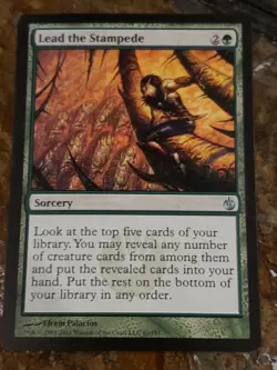 Lead The Stampede Mirrodin Besieged Mtg Card Mint Condition - Image 1
