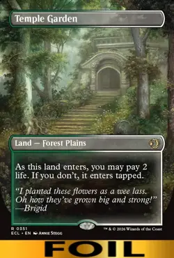 Temple Garden ** FOIL BORDERLESS ** #351 - Lorwyn Ecliped - NM MTG - Image 1