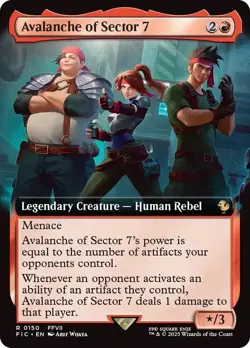 Avalanche of Sector 7 Extended Art Final Fantasy MTG NM - Image 1