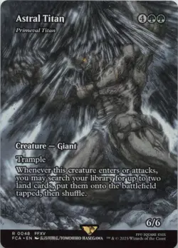 Astral Titan - Primeval Titan (Showcase) R FINAL FANTASY 48 - LP MTG - Image 1