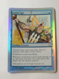 MTG - FOIL - Loose Lips - Unhinged - NM - Image 1