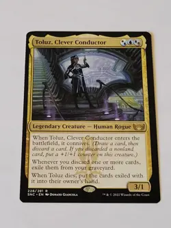 MTG Toluz, Clever Conductor Streets of New Capenna 228/281 Regular Rare - Image 1
