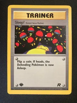 Pokemon TCG Sleep! 79/82 Team Rocket 1st Edition Vintage Common (LP) Fast Ship! - Image 1
