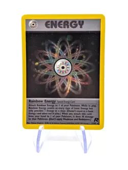 Rainbow Energy 17/82 Holo Rare Team Rocket 2000 - Pokemon Card TCG (NM) - Image 1