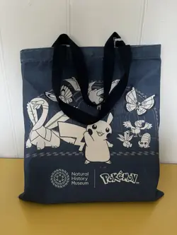 Pokemon X Natural History Museum (NHM) Navy Tote Bag (IN HAND) - Image 2