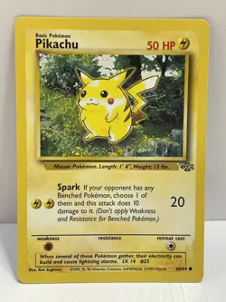 Pokemon WOTC VTG Pikachu 60/64 Jungle Regular LP - Image 1