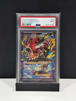 2016 POKEMON XY BREAKPOINT #115 FULL ART/M GYARADOS EX PSA 9 - Image 1