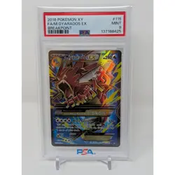 2016 Pokemon XY M Gyarados EX #115 Full Art 115/122 Breakpoint Holo PSA 9 - Image 1