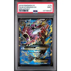 2016 Pokemon XY M Gyarados EX #115 Full Art 115/122 Breakpoint Holo PSA 9 - Image 5