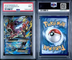 2016 POKEMON XY BREAKPOINT #115 FULL ART/M GYARADOS EX PSA 9 - Image 2