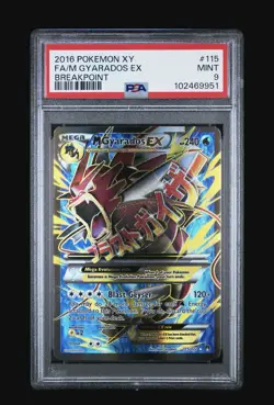 2016 Pokemon XY Breakpoint M Gyarados EX #115 Full Art - PSA 9 MINT - Image 1