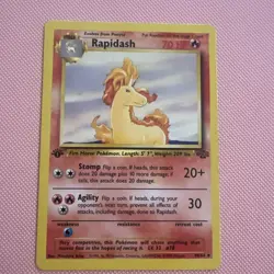 Pokemon - Rapidash - 1st Edition - Non Holo - 44/64 - Jungle - Uncommon Card - Image 1