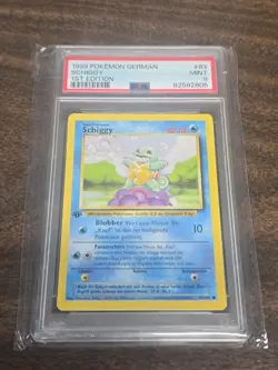 1999 Pokemon German Schiggy 1st. Edition Base set 63/102 PSA 9 Squirtle - Image 2