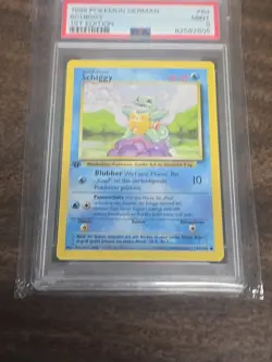 1999 Pokemon German Schiggy 1st. Edition Base set 63/102 PSA 9 Squirtle - Image 3