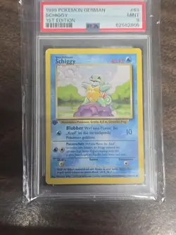 1999 Pokemon German Schiggy 1st. Edition Base set 63/102 PSA 9 Squirtle - Image 4