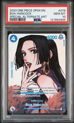 Boa Hancock SP One Piece English, OP01-078 Kingdoms of Intrigue OP04 - PSA 10 - Image 2