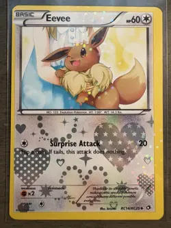 Eevee RC14/RC25 Legendary Treasures: Radiant Collection Holo Pokemon Card TCG LP - Image 1