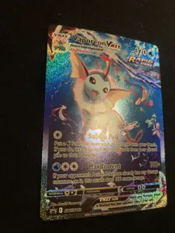 Vaporeon VMAX SWSH182 SWSH: Sword & Shield Promo Cards Holo - Image 2