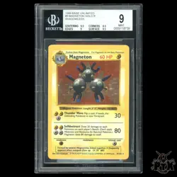 Magneton Holo Shadowless #9/102 BGS 9 Base Set Pokemon 1999 - Image 1
