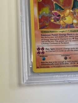 1999 Pokemon Base Set Shadowless Charizard Holo Rare #4/102 BGS 9 Plus - Image 5