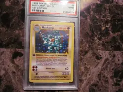 1999 Machamp Holo 1st Edition Shadowless Psa 9 #8 Base Set Pokemon card BGS - Image 3
