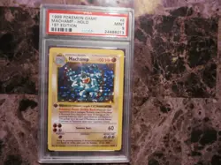 1999 Machamp Holo 1st Edition Shadowless Psa 9 #8 Base Set Pokemon card BGS - Image 5