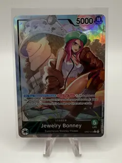 One Piece TCG Jewelry Bonney Leader Alt Art OP07-019 500 Years In The Future One - Image 1