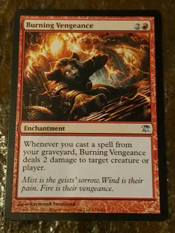 Burning Vengeance Innistrad Mtg Card Mint Condition - Image 1