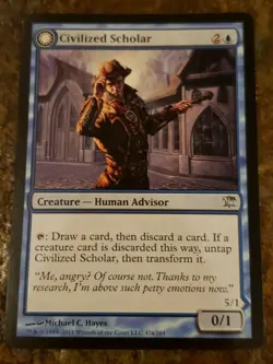 Civilized Scholar Innistrad Mtg Card Mint Condition - Image 1
