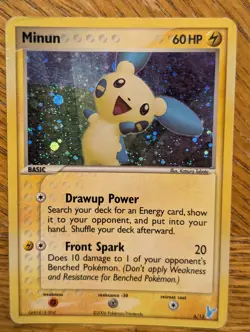 Minun 6/12 Holo EX Trainer Kit Pokemon TCG Card - Image 1