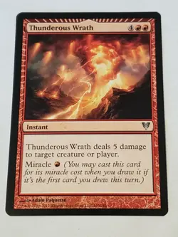 Thunderous Wrath Avacyn Restored Mtg Card Mint Condition - Image 1