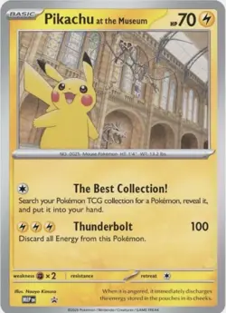 Pokemon Pikachu At The Museum Jumbo Pokemon Card UK EXCLUSIVE - Image 1