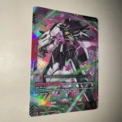 PRESALE GUNDAM CARD GAME PROVIDENCE GUNDAM GD03-033 LR+ HOLO FOIL ENG STEEL REQ. - Image 2
