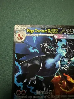 Pokemon Mega Charizard X EX 125/094 SIR English Phantasmal Flames NM Pack Fresh - Image 2