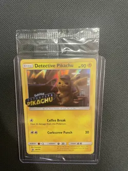 Detective Pikachu SM190 Sealed Stamped Pokemon Black Star Promo DVD Promo - Image 1