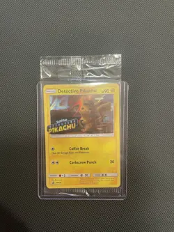 Detective Pikachu SM190 Sealed Stamped Pokemon Black Star Promo DVD Promo - Image 3